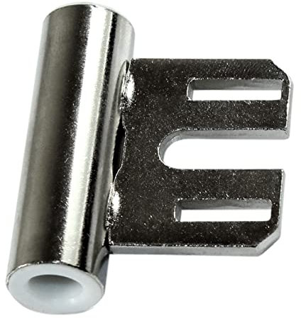 SN-TEC Türband Mittelband Rahmenteil für 3-teilige Bänder V 800 für Stahlzargen mit Gleitlager, Rolle 15mm, für 8mm Stift, vernickelt (50 Stück)