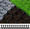 VEVOR Grille de Sol, 7,6x2,9 m, Grille géo Gravier système stabilisation perméable 7,6 cm Profondeur Grille de Terre pour Patio, allée, Base d'abri de Jardin, allée de véhicule léger, Parking, Herbe