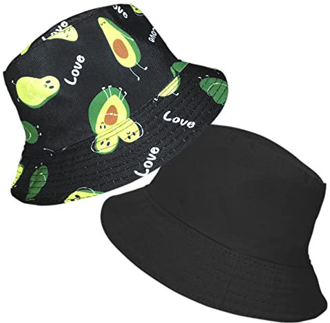 TOSKATOK® UPF 50+ Wendbarer Busch-Eimer-Sonnenhut aus Baumwolle mit Blumenmuster für Damen