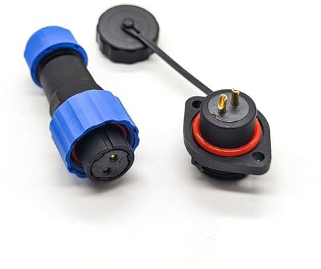 Wasserdichter Stecker und Buchse SP17 weiblicher Stecker und männliche Buchse 2-Loch-Flansch-Luftfahrt-Steckverbinder (SP17 2 polig)