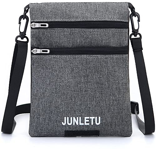 AYGCI Pochettes Tour De Cou De Voyage Sac Bandoulière pour Téléphone Pochette Sac de Passeport Femme Homme Pochette à Bandoulière Imperméable Sac de Cou pour Document Voyage, éléphone, Passeport