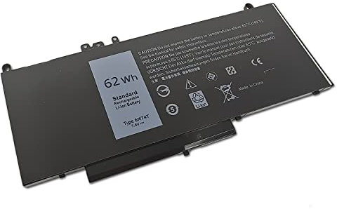 FengWings® 6MT4T Batterie 7,6 V 62 Wh pour DELL Latitude E5450 E5550 E5470 E5570 Latitude 12 5000 E5270 DELL Precision 15 3510 / 6MT4T TXF9M 79VRK 079VRK 7V69Y 07V69Y Et 0HK6 DV 0TXF9M 451-BBUN