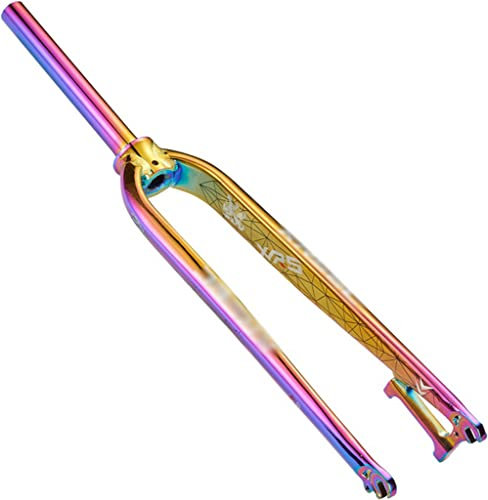 Rigida MTB Forcella Anteriore 1-1/8 28.6mm Threadless Tubo Dritto 26/27.5/29 Freno A Disco Rigido MTB Forcella Lega di Alluminio Accessori Biciclette