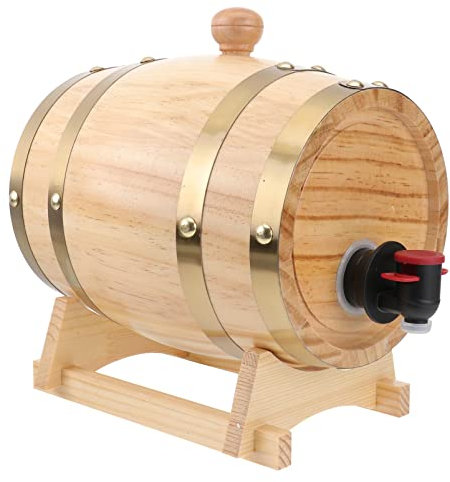 1 Juego De Piezas Barril De Vino Dispensador De Vino Cubo De Cerveza De Vino De Madera Colgador Sombrilla Playa Rastro De Búfalo Bourbon Vino Añejo Beber Olla Cerveza Casera Roble