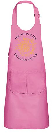 Fabulous Kinderschürze 2 Taschen Küche Rosa Nizza-Zitat Böhmisch - Top Qualität