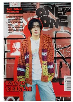 Bang Yedam ONLY ONE 1st Mini Album CD+Folding poster on pack+Photobook+Photocard+Film photo+Sticker+Postcard+Tracking Sealed YE DAM (Begin Versoin)