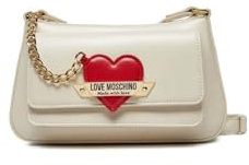 Love Moschino, BORSA A SPALLA Donna, Avorio, Taglia unica