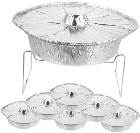 Zerodeko Set di Pentole per Arrosti 10 Pezzi Grandi Dimensioni per Cene in Famiglia Adatte al Forno a Microonde Facili da Pulire Accessori per Barbecue