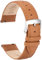 OTTOODY Elegantes Leder Uhrenarmbänder mit Schnellverschluss für Damen und Herren, Hochwertige Ersatz Armbänder für Uhr & Smartwatch, Silberne Schnalle in 22mm, 21mm, 20mm, 18mm und 16mm