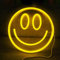 Aslanka Smile Neon Sign LED Yellow Smile Neon Sign para decoración de pared de dormitorio, habitación de niños, fiesta de boda, regalo de cumpleaños