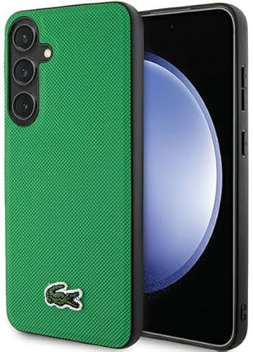 Lacoste LCHMS24MPVCN Hülle Für S24+ S926 Grün hardcase Iconic Petit Pique