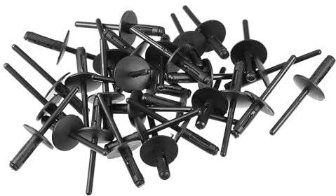 VekAuto 30 Pcs Rivet de Doublure d'Aile Compatible pour BMW X1 2013-2023, Plastique Noir Durable Rivet de Doublure de Passage de Roue Rivet de Couverture de Pare-chocs