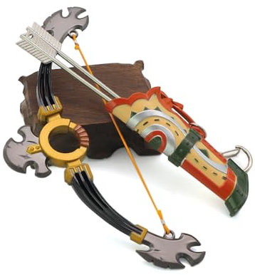Superbuybox Link Martial Arts Schwert Speer Pfeil Bogen Schild Actionfigur Spielsammlung Schreibtisch Raumdekoration Rucksack Anhänger Geschenk (Savage Lynel Bow)