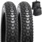 YunSCM 2Pcs Faltbarer 26 Zoll Reifen 26x4.0 ETRTO 98-559 und 2Pcs 26 Zoll Schläuche Valve AV32mm kompatibel 26 Zoll Mountainbike/E-Fahrrad 98/102-559 26X4.0 Fahrradreifen und Schläuchen