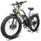 KETELES E-Bike für Herren mit Doppelmotoren, 26 Fat Reifen E Bike, Doppelschulter-Vordergabel E Mountainbike, 48V 23Ah Akku, Damen Fahrrad mit 7 Gang Schaltung und LED Farbdisplay（Höhe über 175cm）