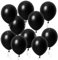 Luftballons Schwarz, 60 Stück 12 Zoll Schwarze Latex Ballons, Black Helium Balloons mit Bändern, Partyballon Dekorationen für Geburtstage Hochzeit Valentinstag Graduierung Kommunion Thema Party