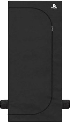 Caluma Growzelt 80×80×180 cm – professionelles Indoor-Zelt, Growbox für Pflanzenanbau, lichtdicht, ultrarobuster Rahmen, mit Reißverschluss & Kabelöffnungen – Caluma Skin 0,8 x 0,8 x 1,8 m