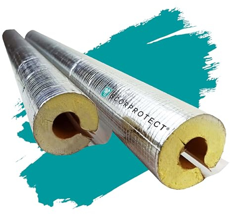 Scorprotect® Alu PUR Rohrschale / Rohrisolierung mit Gewebemantel selbstklebend (28 x 30 x 1 Meter)