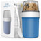 JSCORES Müslibecher to Go mit Löffel, 560ml+310ml Auslaufsicherer Joghurt to go becher für Unterwegs(Ozean Blau)