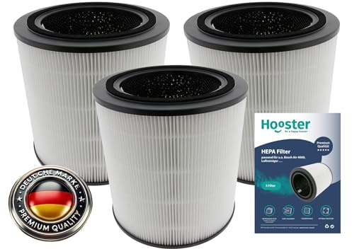 3 Filter kompatibel mit Bosch Air 4000 Luftreiniger | 3in1 HEPA/Aktivkohle Filter für eine optimale Luftreinigung