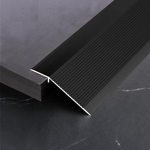 ZZLQIAN Profilé d'ajustement de finition - Rampe de seuil - 90 × 10 cm - Profilé de transition en aluminium - Pour parquet stratifié - Rail de transition - Rail de porte - Compensation de hauteur de