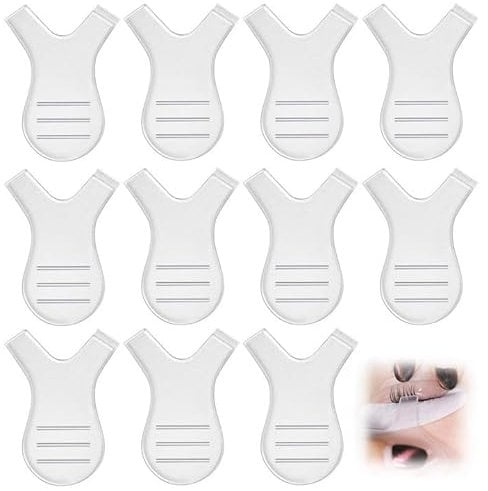 Y Lash Lift Tool 80PCS,Transparent Y Shape Eyelash Comb,Silicone Grafting Eyelash Lift Brush,Transparent Y Combs for Lash Grafting Eyelash Extension Makeup Tool