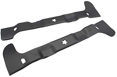 SECURA 2 Messer (je 54cm) Mulchmesser kompatibel mit Husqvarna TC142 TC242 | Messer kompatibel mit McCulloch 107TC| 107cm Mähwerk | 581518001 581517901