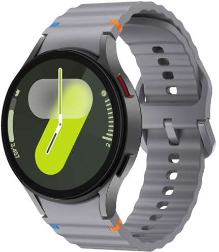 Galaxy Armband, 20mm Silikon Uhrenarmband für Samsung Watch 7 40mm 44mm/5 Pro 45mm/6 40mm 44mm/6 Classic 43mm 47mm/4 - Sport Armbänder