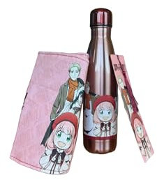 Homadict – Pack Bouteille Isotherme Spy x Family + Protection Manga – Boîte Décorative Style Manga – Licence Officielle