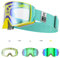 KAPVOE Photochromic Ski Goggles with Magnetic Lenses Anti-fog UV400 Protection Snowboard goggles Suitable for Men Women and Teens Snow goggles Helmet Compatible Ideal for Skiing Snowboarding 06