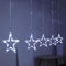 ADEPTNA 5 PCS Christmas Star Curtain Lights – 5 Stars 50 LEDs Christmas Star Curtain Lights 8 Modes Function Settings Window Door Hanging Lights for Xmas Decorations (Bright White)