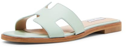 Steve Madden Women's Hadyn Sandal, Mint Green Leather, 8 UK