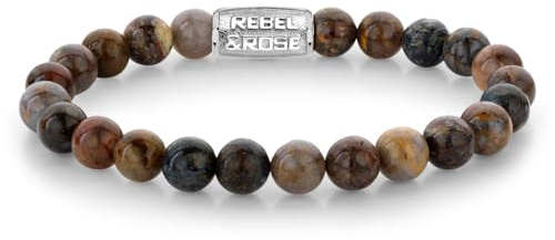 Rebel & Rose Herren-Armband Autumn Rocks 8 mm RR-80104-S
