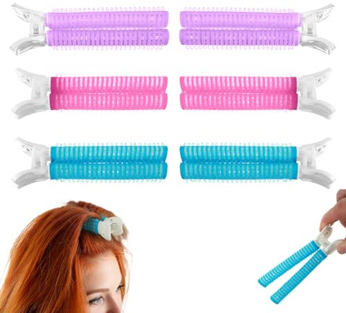 Oruola 6 Stück Volumizing Hair Clips,Lockenwickler Clip mit Klammern,Haaransatz Volumen Clips,Volumen Haarspangen,Haarstyling Werkzeuge Flauschiger Haaransatz,Mehrfarbig