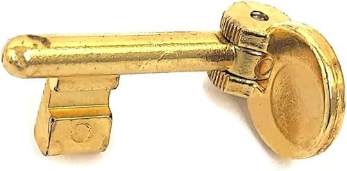 Chiave AGB con Testa Pieghevole per Serrature Porte Scorrevoli | Cifratura n. 07 | 2 Finiture Disponibili (Oro)