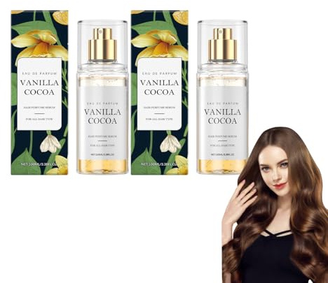 Vanille-Parfüm für Damen, Körper- und Haarspray, lang anhaltendes Duftspray mit Feuchtigkeitskomplex, Körperspray in Reisegröße für den täglichen Gebrauch, bezauberndes Geschenkset (Vanille-Kakao)