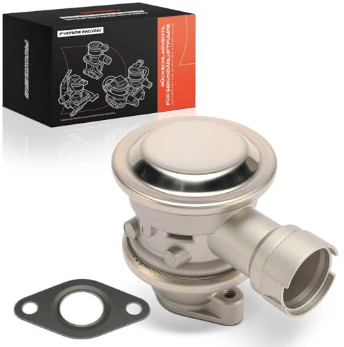 Frankberg Sekundärluftpumpsystem Sekundärluftventil 06A131351F, 06A131351B | mit Dichtung; Kompatibel mit New Beetle 1C1 9C1, Altea XL 5P5 5P8, Golf IV Variant 1J5, T.o.u.r.a.n 1T1 1T2, A3 8P1