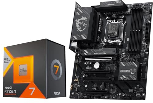 MICRO CENTER AMD Ryzen 7 7800X3D Processeur CPU avec carte mère MSI B850 Gaming PRO WIFI6E ATX, AM5, DDR5, M.2 Gen5, Wi-Fi 6E