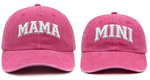Hatwell Mama Mini Basecap Set, Partnerlook Geschenk für Mutter Kind