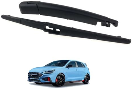 Kit Completo Limpiaparabrisas Trasero para Hyundai I30 2017-2025 OE: 98811 G3000/98811-G3000/98811G3000, 1 Brazo y 1 Láminas de Repuesto Instalación Rápida