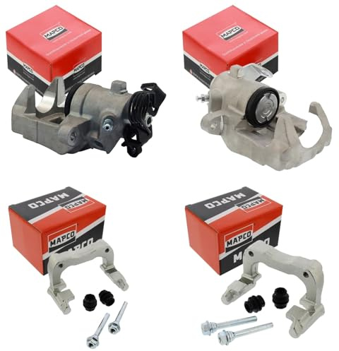 BandelOne enthält 2x Mapco Bremssattel+Halterung Hinterachse passend für Polo 6R A1