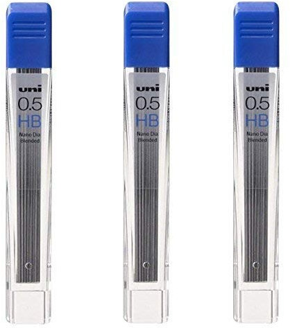36 x Uni-Ball Kuru Toga Nano durchm. 0.5mm HB mechanisch Bleistift auffüllbar Kabel (3 Packs)