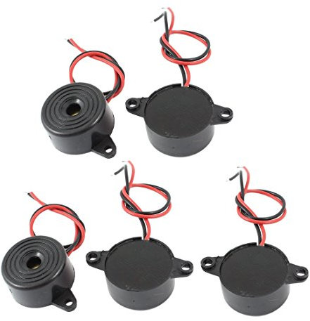 ARCELI 5 Stücke DC 3-24V 85dB Sound Elektronische Summer Alarm Schwarz 23 x 12mm