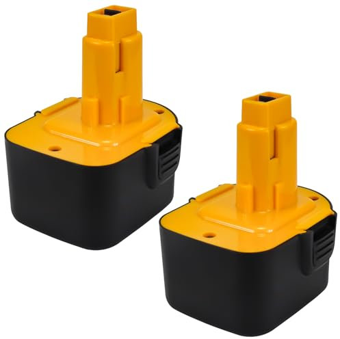 Moticett 2Pièces 12V 3.6Ah Remplacement pour Dewalt Batterie NI-MH Compatible pour Dewalt DC9071 DE9071 DW9072 DE9074 DE9075 DE9501 DW9071 DE9037 DE9072 152250-27 397745-01