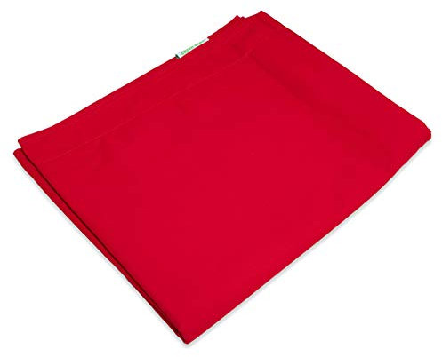 Green Bean Square XXL Riesensitzsackhülle 140x180 cm - Baumwollbezug - Indoor Sitzsackhülle - Bean Bag Bezug - Sitzsackbezug ohne Füllung - Lounge Chair Baumwolle Hülle - flauschig - Rot