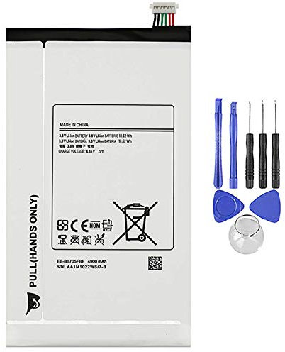 ELLENNE Batteria Compatibile con Samsung Galaxy Tab S 8.4 T705 EB-BT705FBE 4900MAH con Kit SMONTAGGIO Incluso