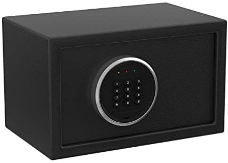 BASI Elektronischer Möbel-Tresor mit elektronischem Codeschloss | Zahlencode-Safe | Stahlgehäuse | Batteriebetrieben