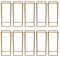 WindWilder 10x 60cm/80cm Gold Blumenständer Hochzeit Mittelstücke Vase Säule Blume Stand Hochzeit Dekorationen Geometrische Blume Display Rack Dekorationen (27x27x80cm)