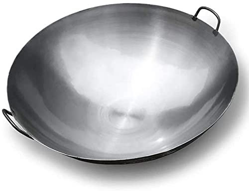 ksamwjf Wok Hotel Chef Special Large Wok Home Binaural Big Iron Pot Vintage Extra Large Cocido Iron Commercial Woks & Stir-Fry Sartenes