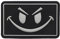 Trayosin PVC Klett Patch Schlechter Smiley Lächelndes Gesicht Morale Tactical Military Bestickter Hook Patch Glühen Im Dunklen Aufnäher (E)